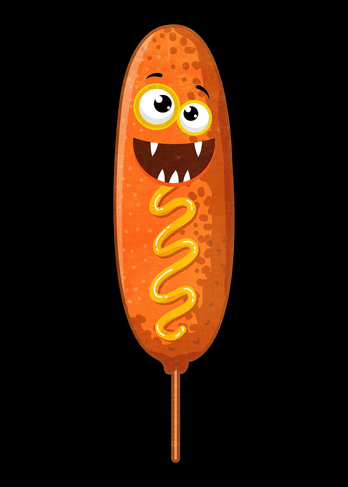 Corndog Monster Halloween