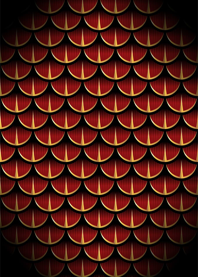 SCALE PATTERN RED