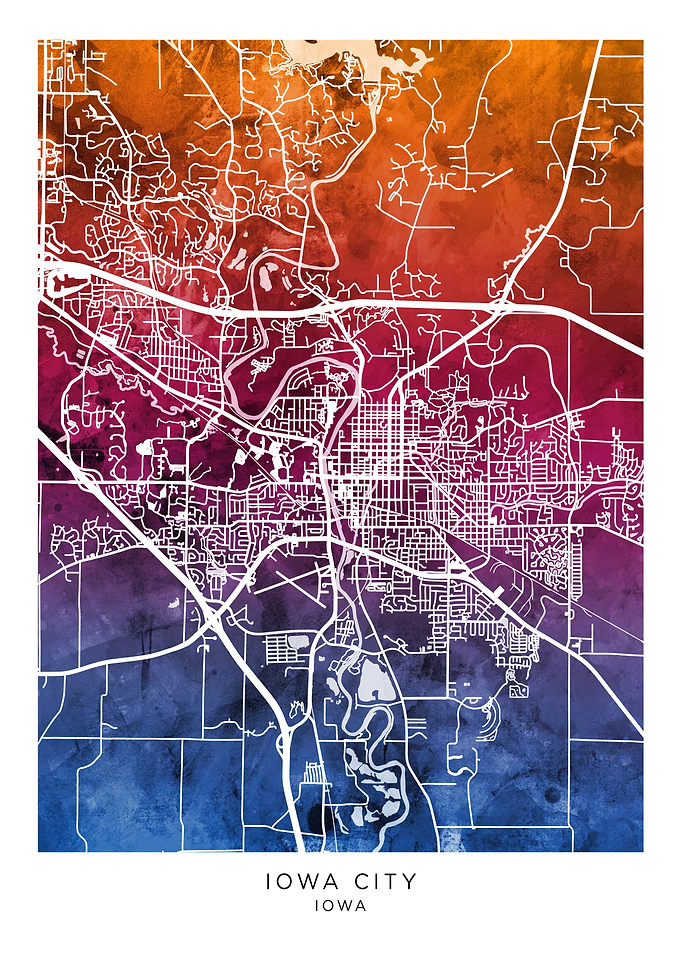 Iowa City Iowa Map