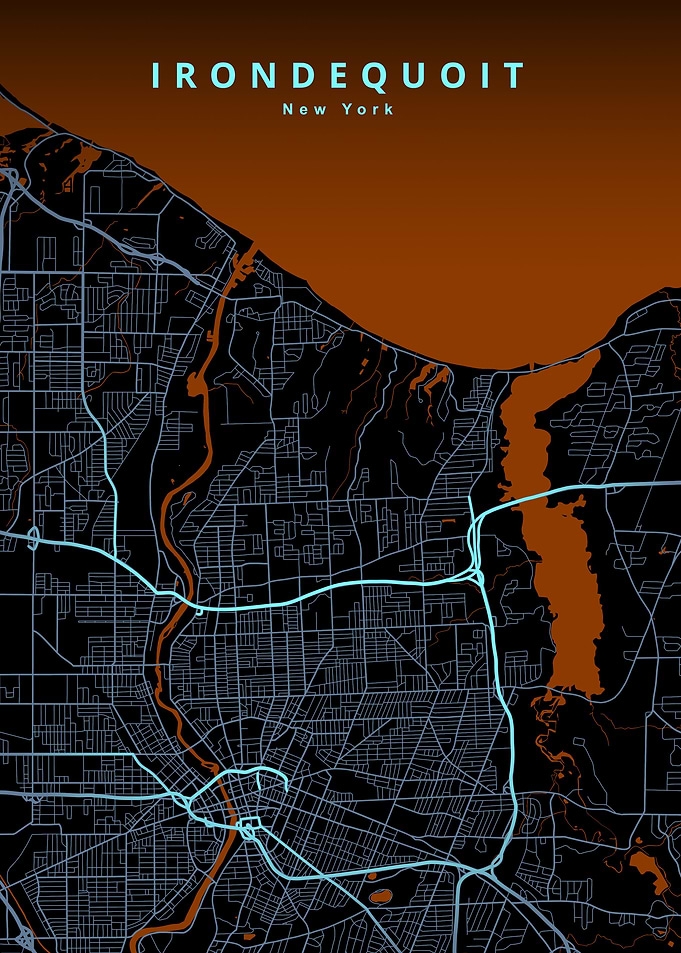 Irondequoit NY Map