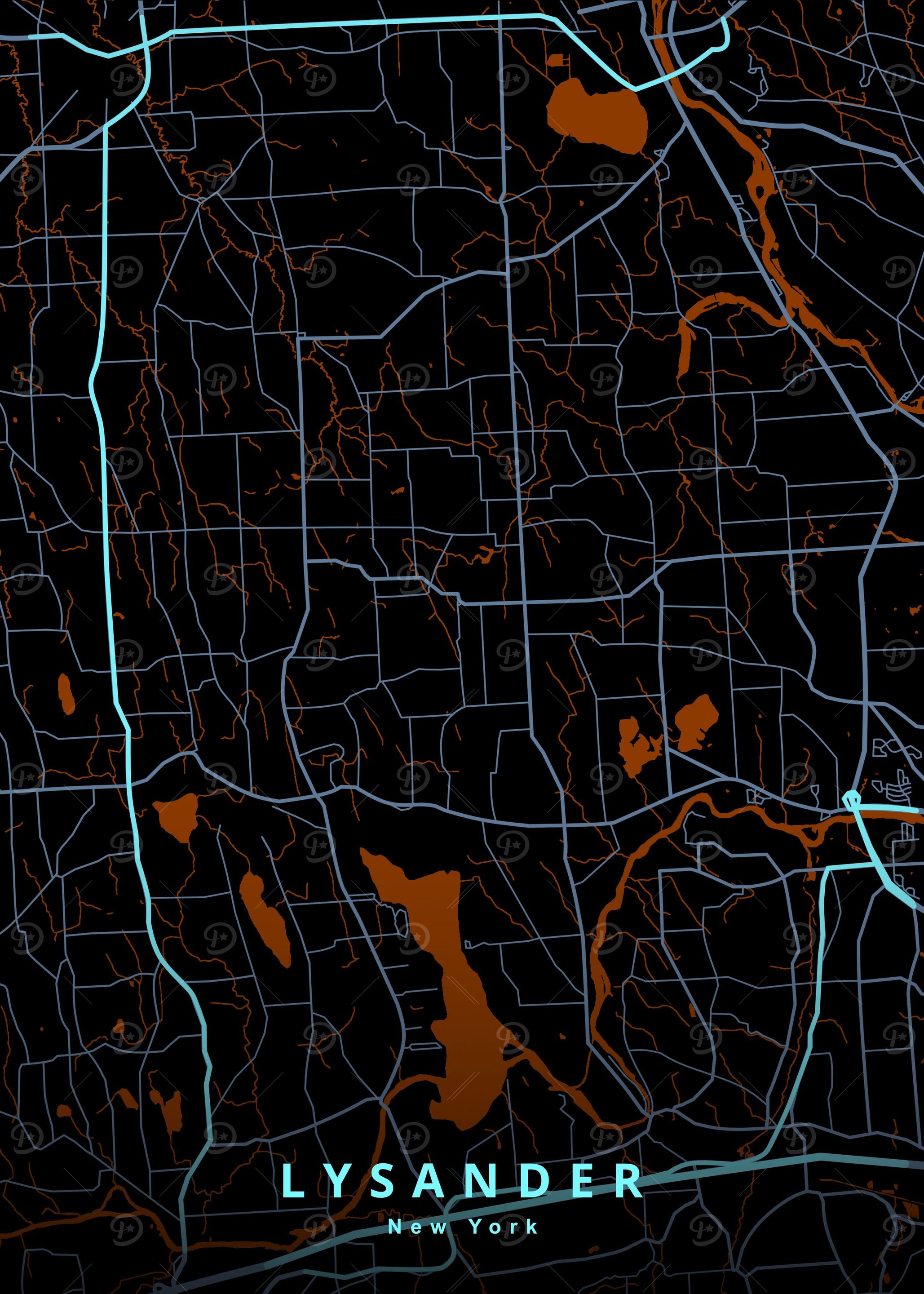 Lysander NY Map