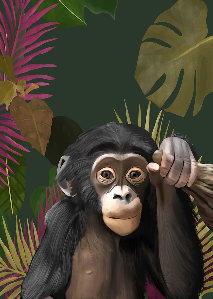 Cute Baby Chimpanzee