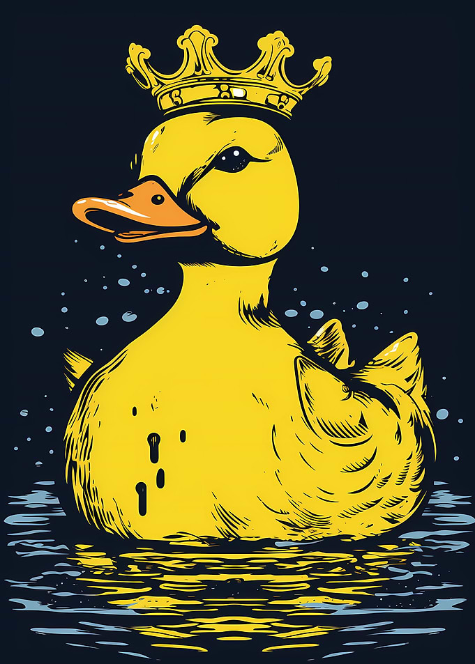 Rubber Duck With Crown