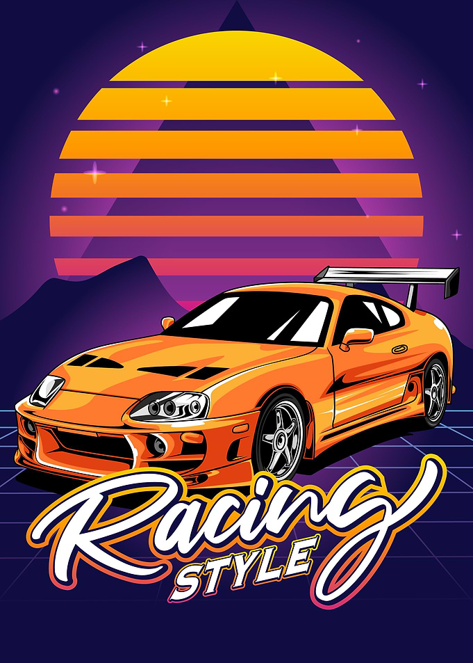 Racing Style Vintage Car