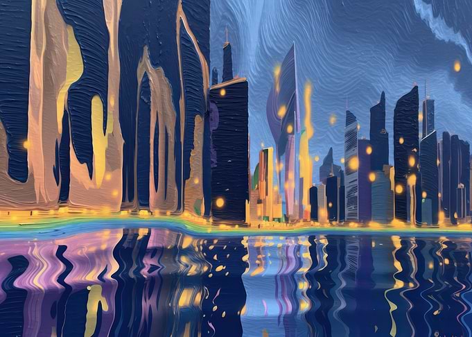 Abstract Cityscape