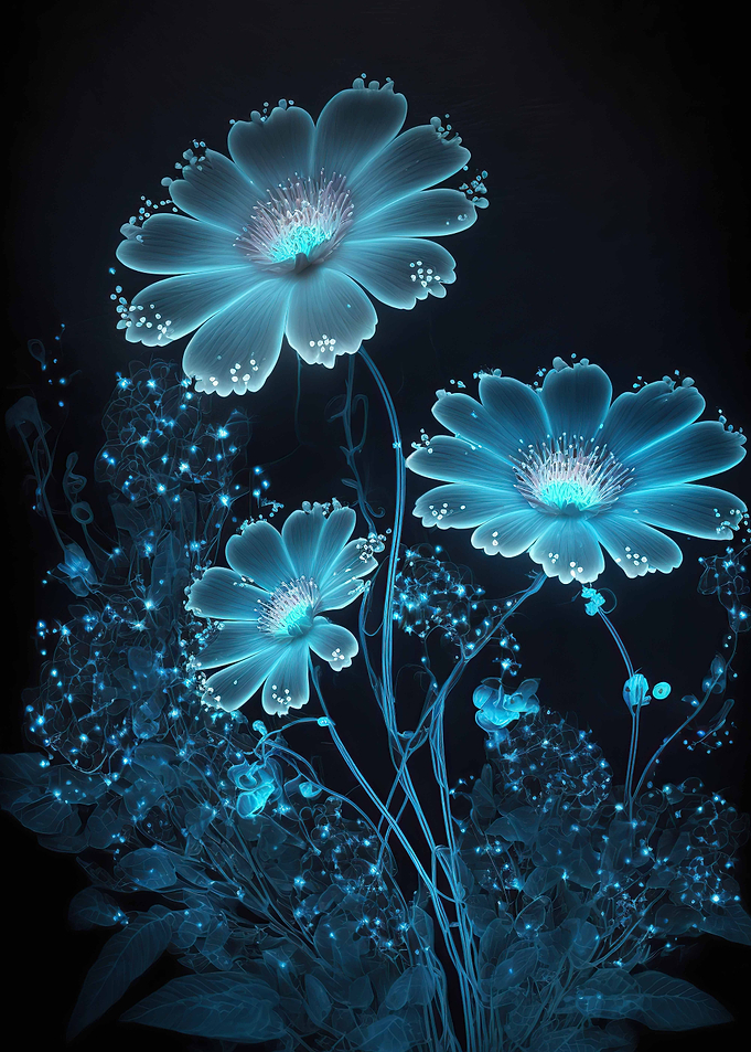 Blue flowers