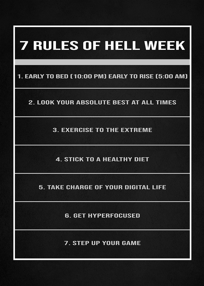 7 rules of hell week