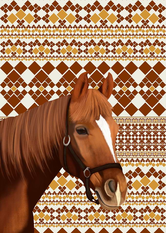 Bohemian Brown Horse