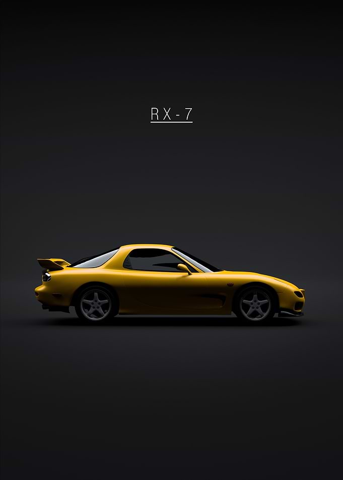 Mazda RX7 1999 Yellow