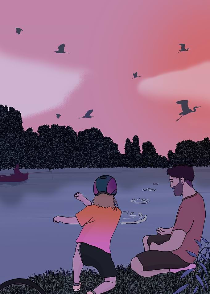 Bird Lake Skip Stones