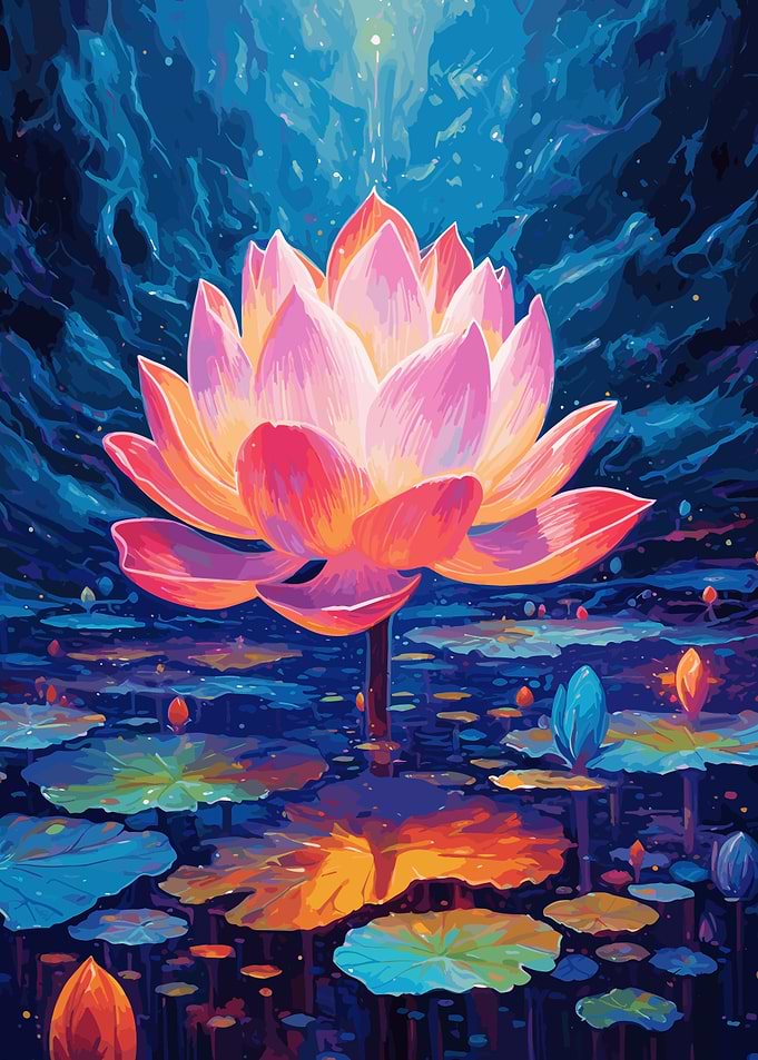 Colorful lotus
