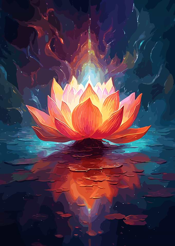 Energy lotus flower