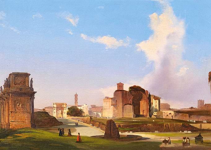 Roman Forum Ippolito Caffi
