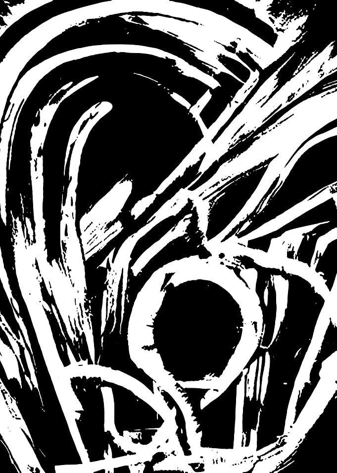 Black and white abstract