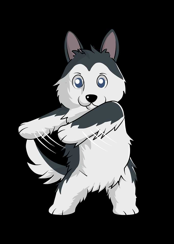 Husky Flossing