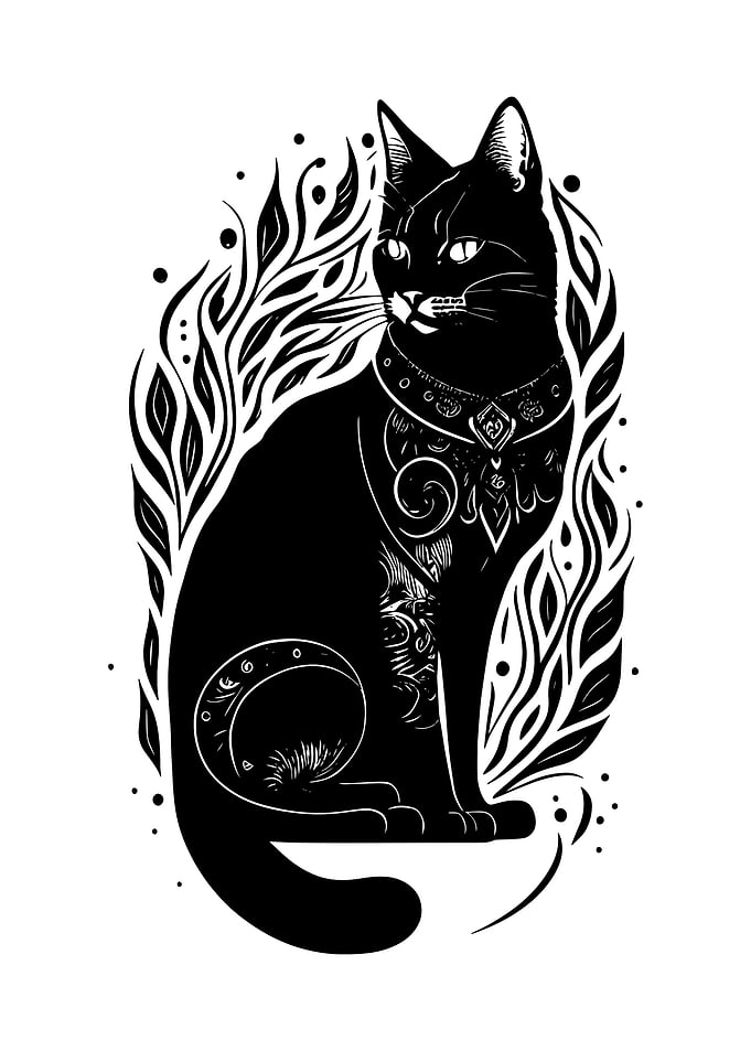 Kitsune Cat Tattoo