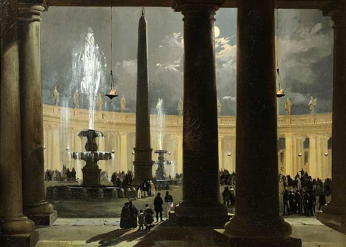 Rome at moonlight Caffi