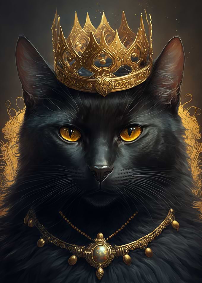 Black Cat Portrait