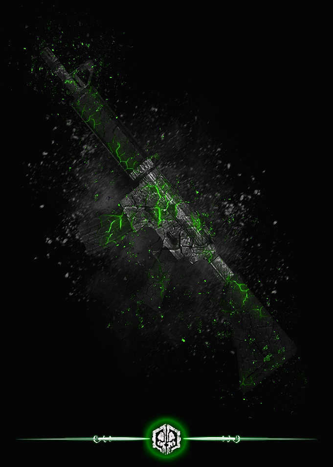 gun and knife