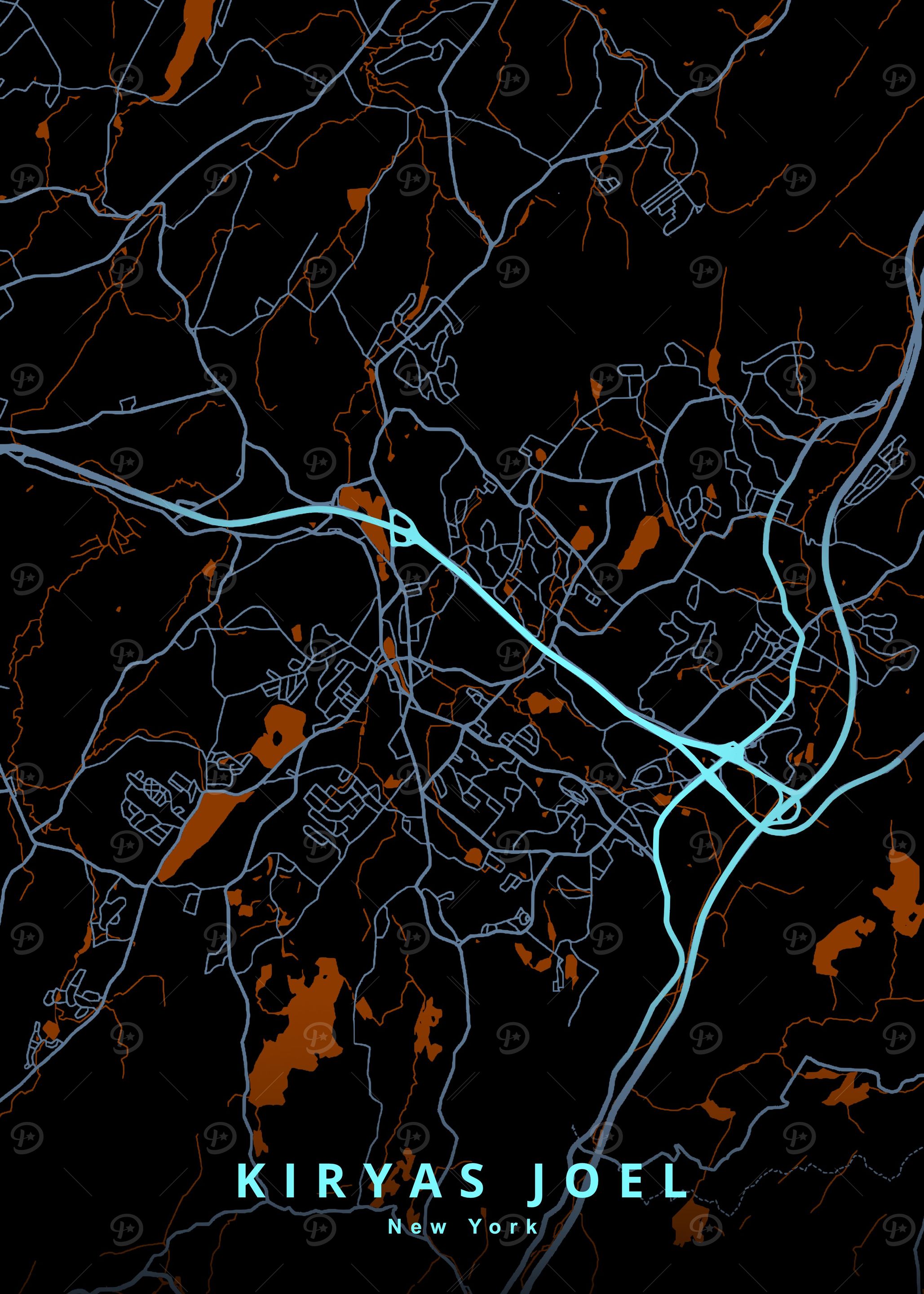 Kiryas Joel NY Map