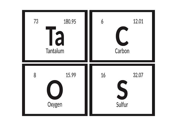 Tacos Table of Elements