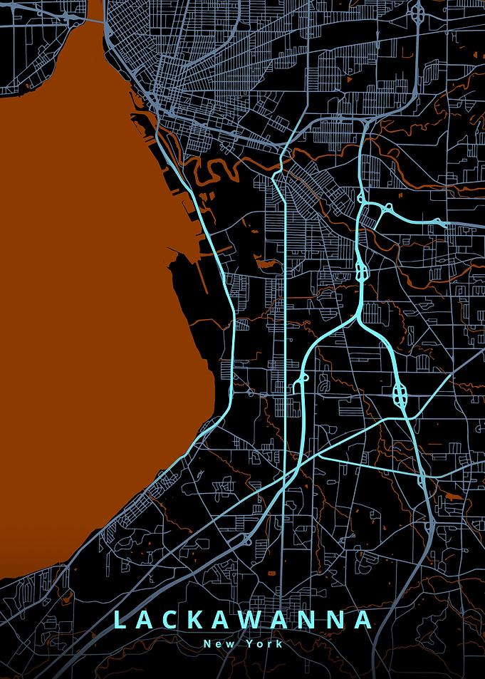 Lackawanna NY Map