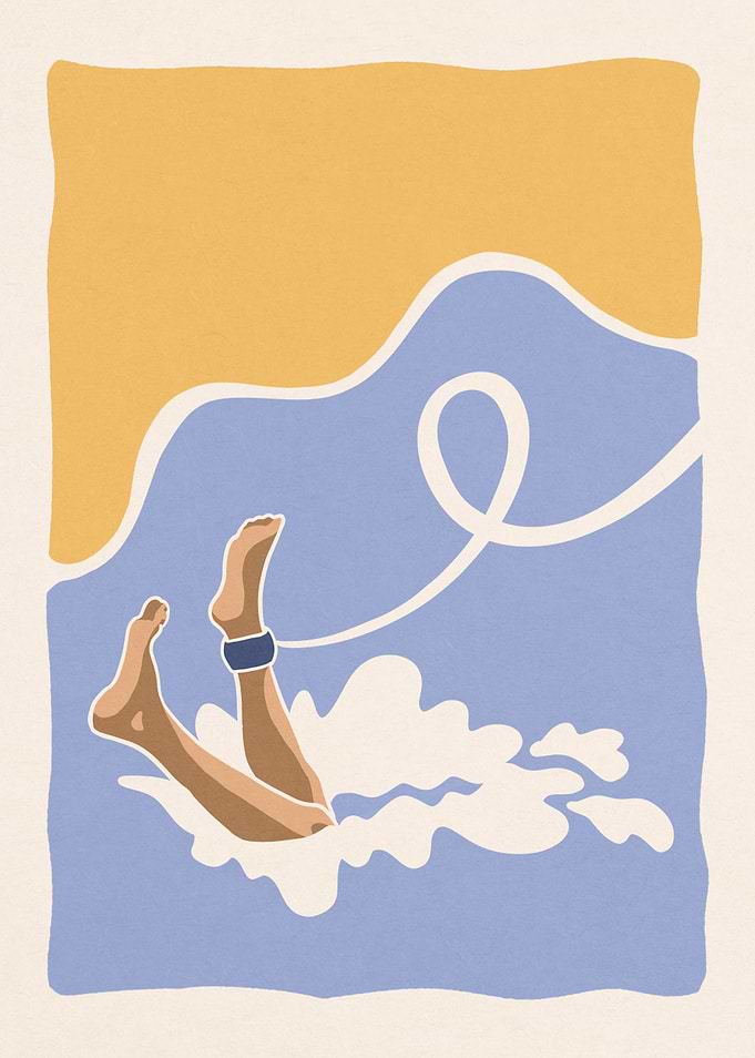 Salty surfer feet