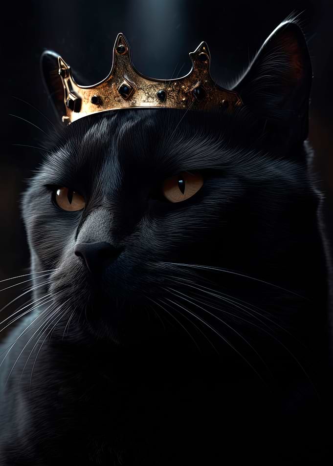 Black Cat Portrait