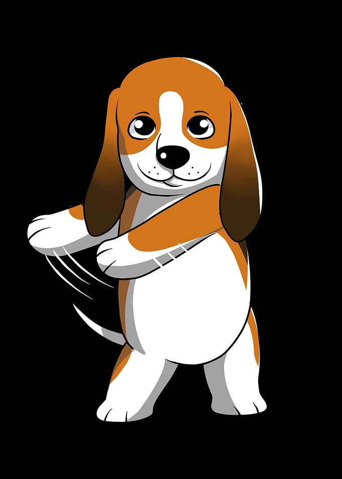 Basset Hound Flossing