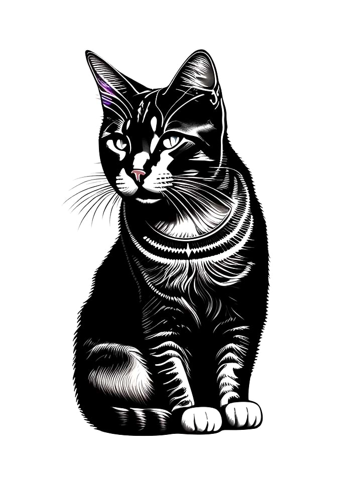 Kitsune Cat Tattoo