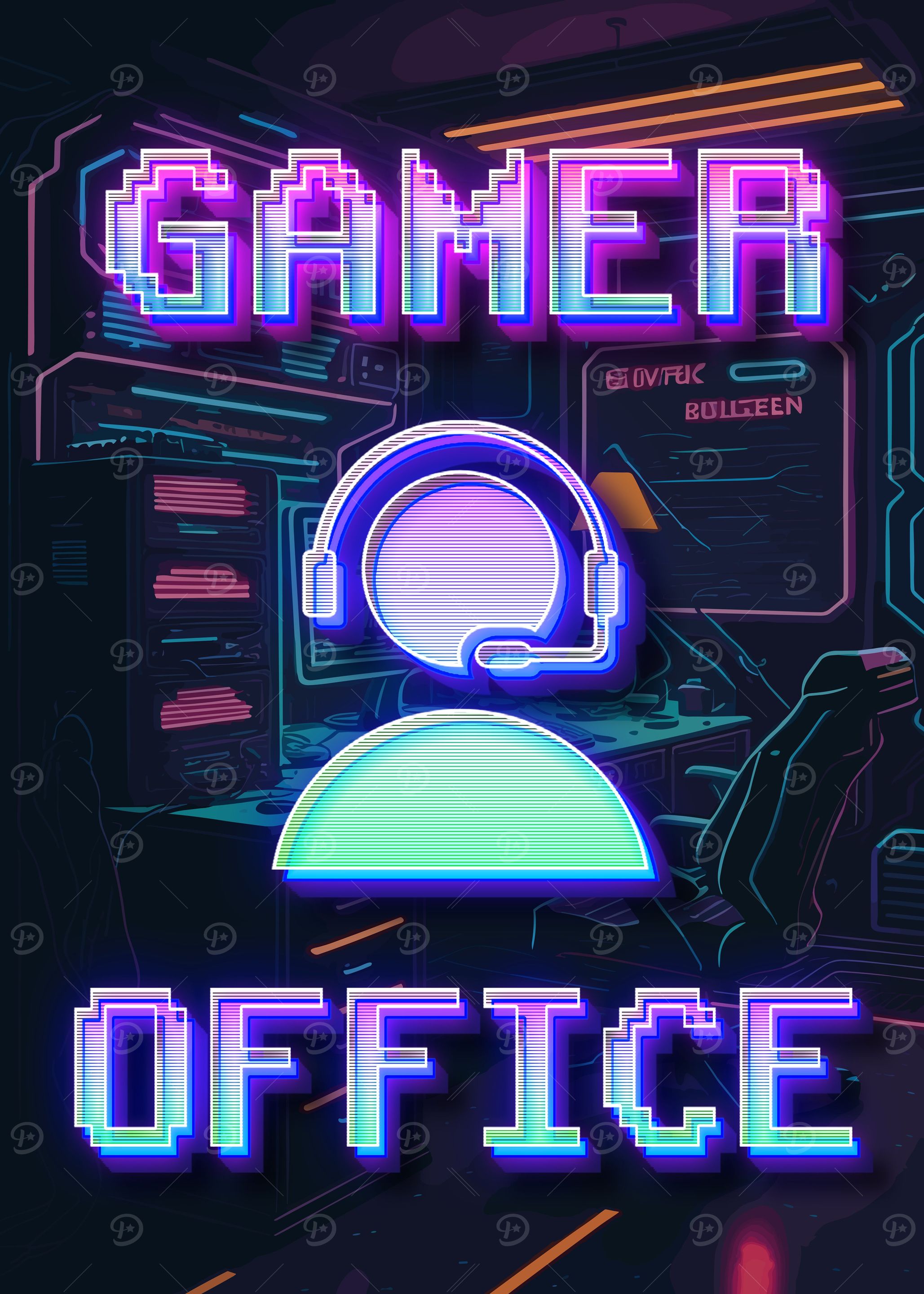 Gaming Room Gamer Office