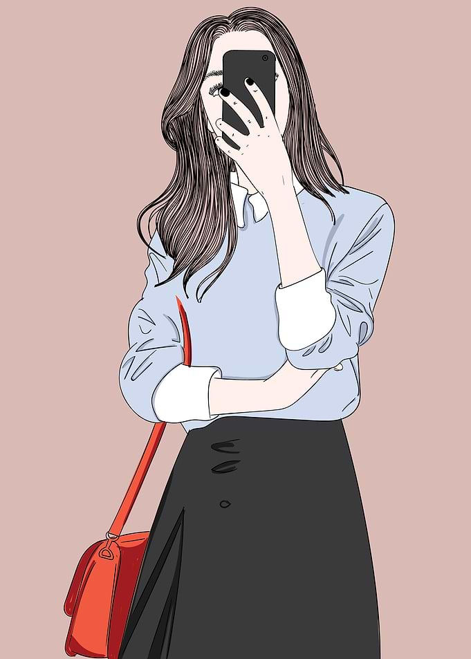Woman Handheld Camera