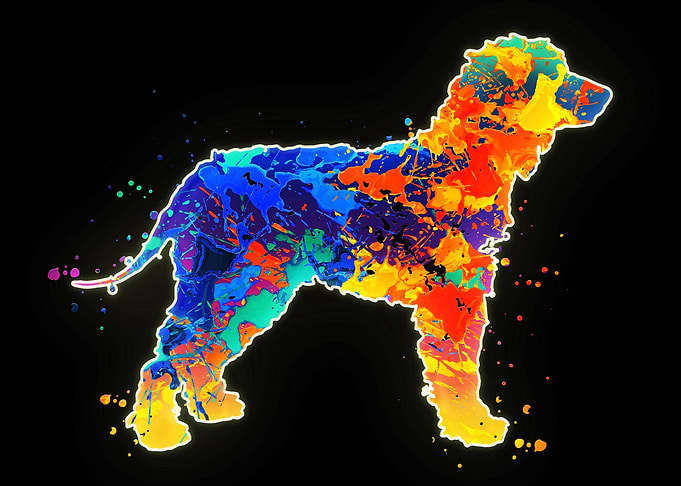 Irsh Water Spaniel Dog