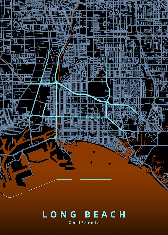 Long Beach California Map