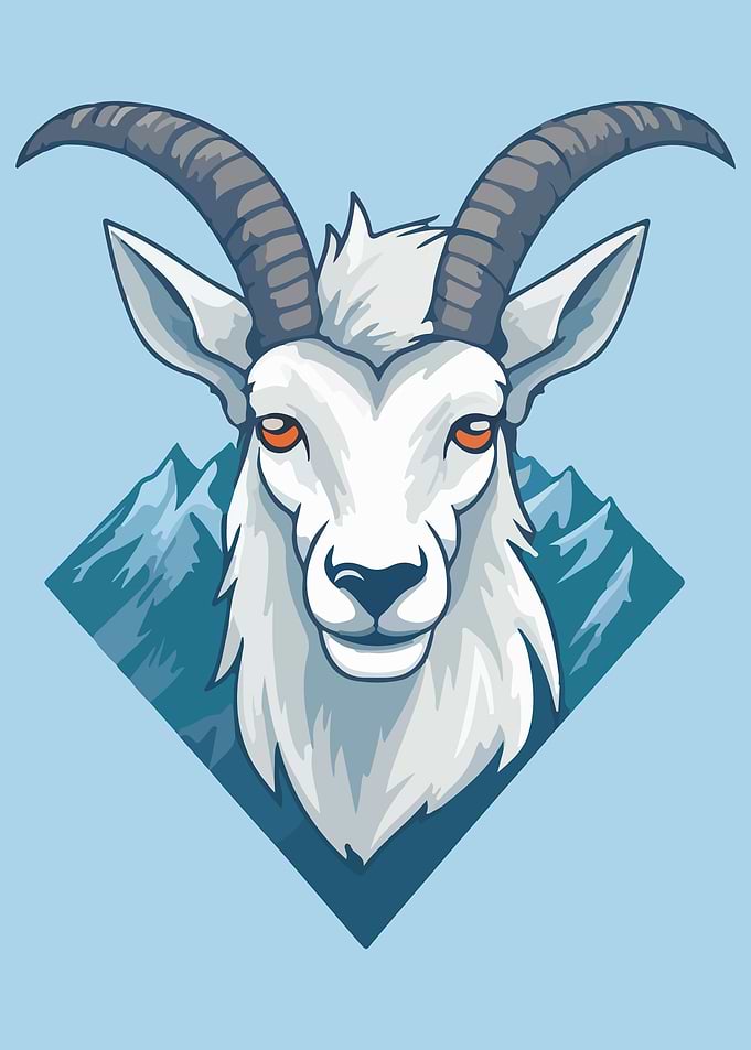 Goat Head Logo mascot