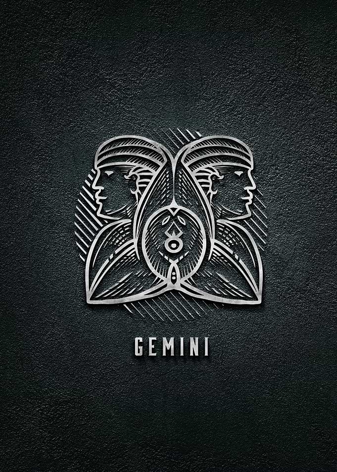 3d Gemini Zodiac Symbol