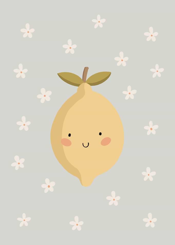 Cute lemon nursery art