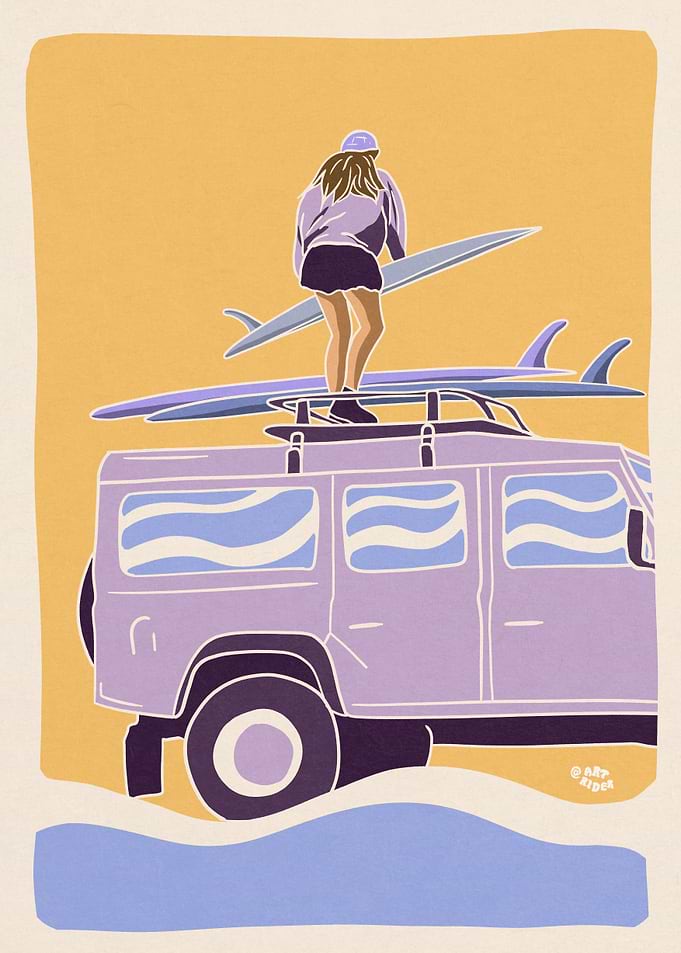 Surf boards on truck