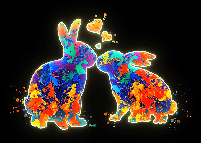 Rabbit Kissing