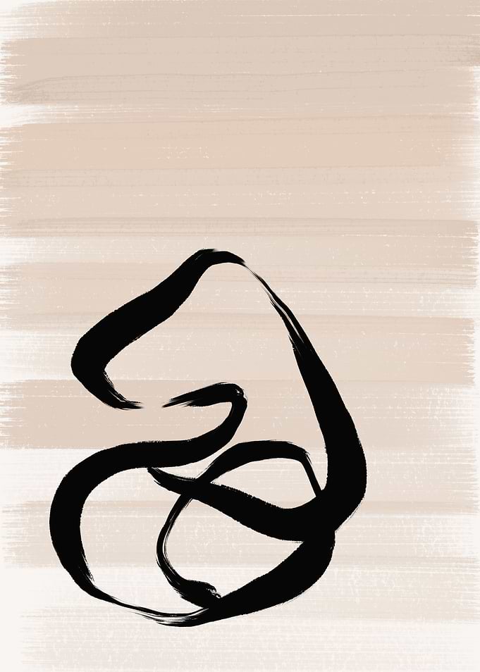 Abstract Art Black Circles
