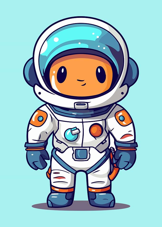 Astronaut chibi kawaii