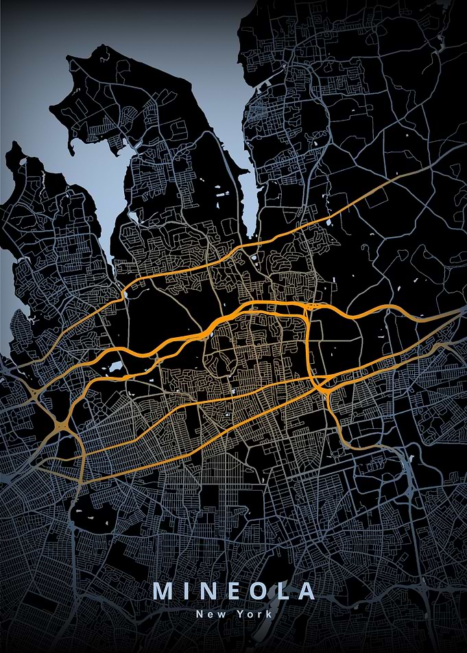 Mineola NY Map