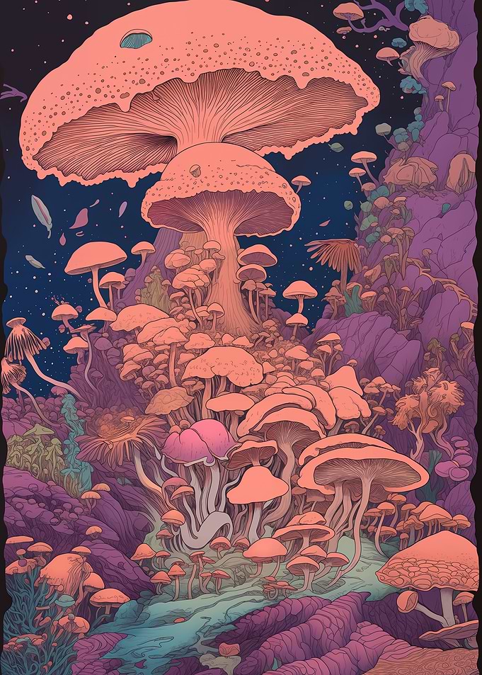 Colorful Mushroom