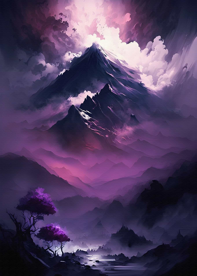 Purple mountain