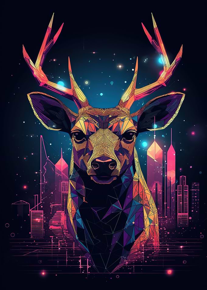 Luminescent Journey Deer