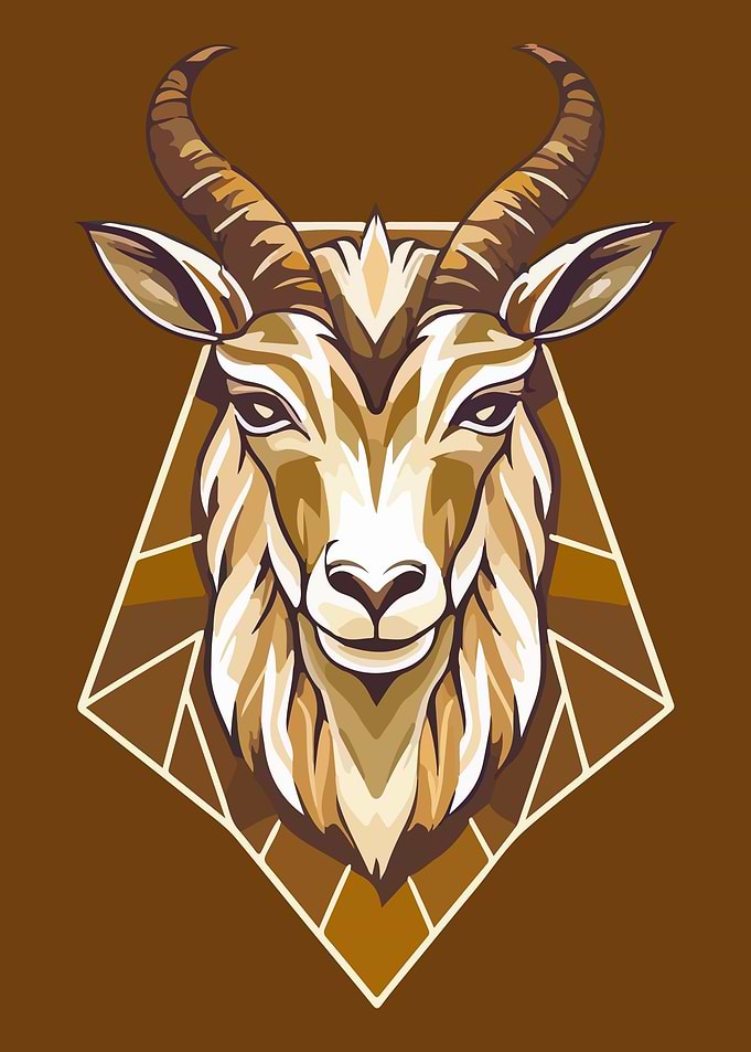 Goat Head illustration