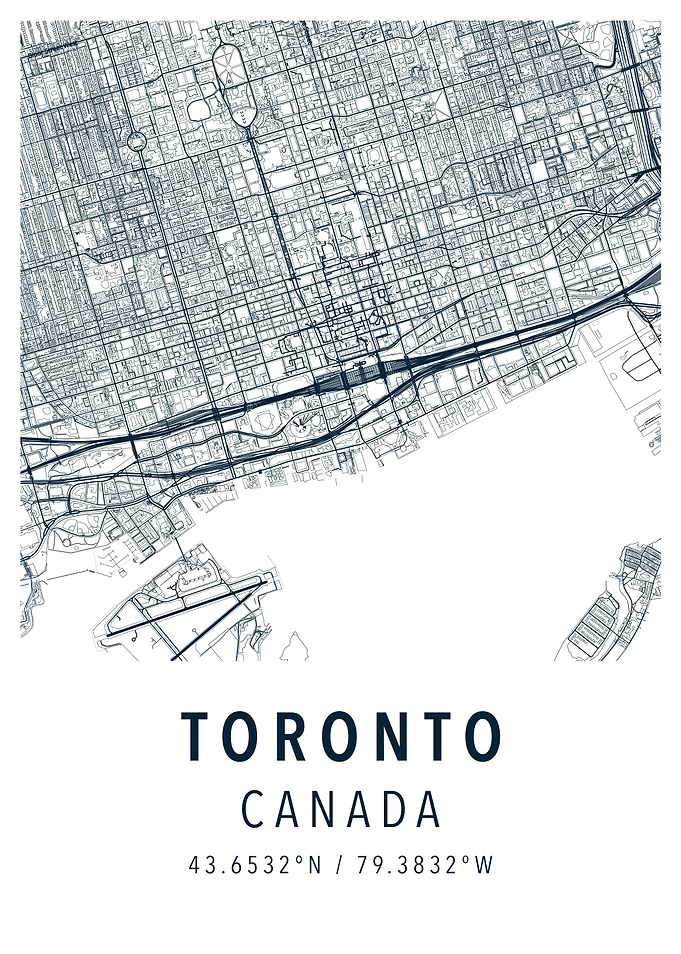 toronto simple map