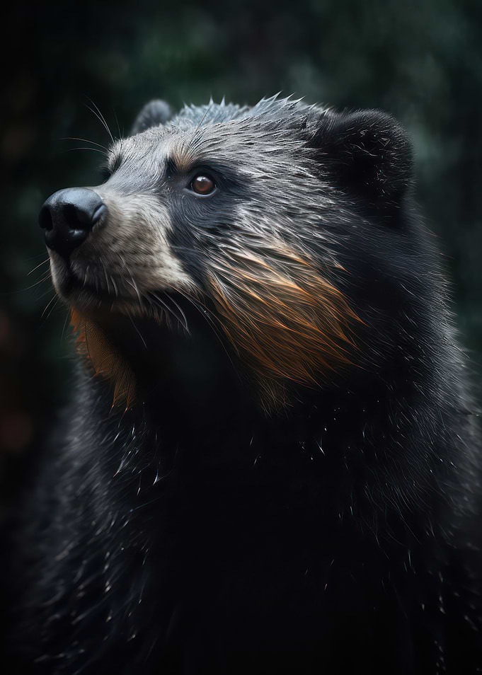 Enigmatic binturong