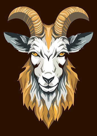 Goat Head Logo mascot