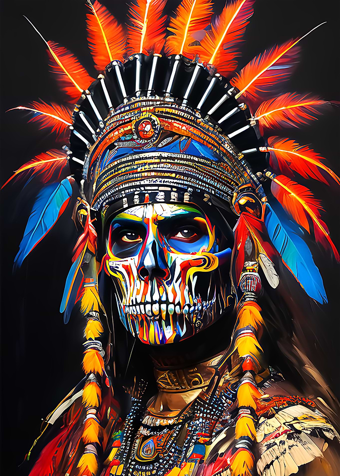 Native Skullface Shaman